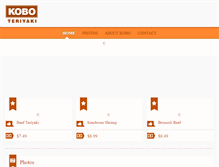 Tablet Screenshot of koboteriyaki.com